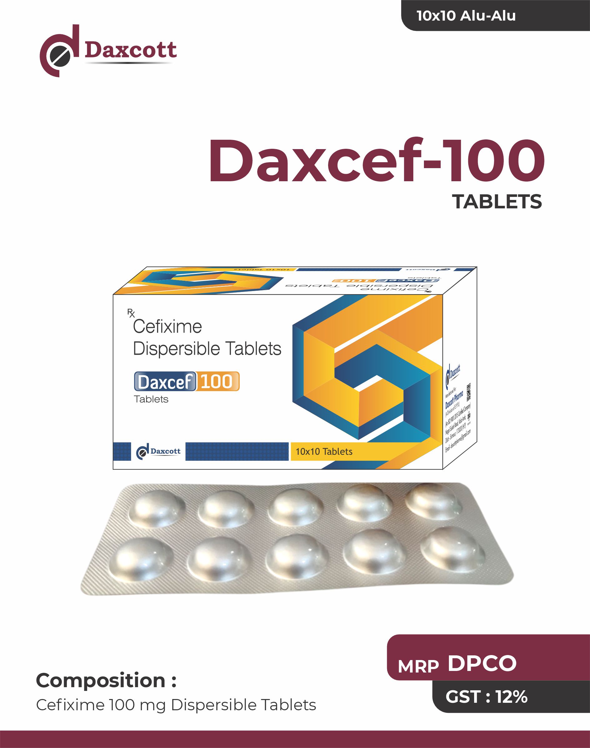 Daxcef-100 Tablets
